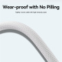 WEKOME WDC-21 fonott töltő- és adatkábel - USB-C - Lightning - 1 m - lila