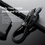 ESSAGER Dazzling fonott töltő- és adatkábel - USB-C - USB-C - 1 m - fekete