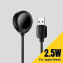 ESSAGER mágneses töltőkábel - USB-A mágneses puckhoz Apple Watch-hoz - 1 m - fekete