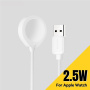 ESSAGER mágneses töltőkábel - USB-A mágneses puckhoz Apple Watch-hoz - 1 m - fehér