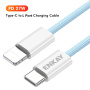 ENKAY fonott töltő- és adatkábel - USB-C - Lightning - 2 m - fehér