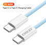 ENKAY fonott töltő- és adatkábel - USB-C - USB-C - 2 m - fehér