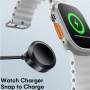 ESSAGER 3 az 1-ben univerzális fonott töltő- és adatkábel - USB-C mágneses puckhoz / USB-C / Lightning - 1,2 m - fekete