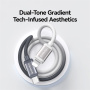 USAMS US-SJ757 kétszínű fonott töltő- és adatkábel - USB-C - Lightning - 1,2 m - szürke-fehér