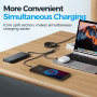 JOYROOM S-A21 3 az 1-ben univerzális fonott töltőkábel - USB-A - USB-C / Lightning / micro USB - 1,2 m - fekete