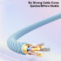 ESSAGER ES-X46 fonott töltő- és adatkábel - USB-C - Lightning - 2 m - rózsaszín