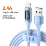 Toocki TQ-X55 töltő- és adatkábel - USB-A - Lightning - 1 m - kék