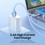 Toocki TQ-X55 töltő- és adatkábel - USB-A - Lightning - 1 m - rózsaszín