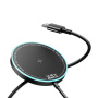 ESSAGER ES-WC19 vezeték nélküli MagSafe töltő háttérvilágítással iPhone / AirPods - 15W - fekete