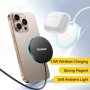 ESSAGER ES-WC19 vezeték nélküli MagSafe töltő háttérvilágítással iPhone / AirPods - 15W - fekete