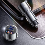 ESSAGER ES-CC14 autós töltő USB-C / USB-A / Lightning portokkal - 45W - szürke