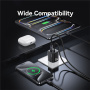 USAMS CC264 adapter szett USB-C porttal és beépített USB-C kábellel - 30W - 1,2 m - sötétszürke