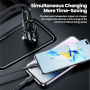 Toocki TQ-CC25A autós töltő USB-C / USB-A portokkal - 60W - fekete