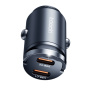 Toocki TQ-CC34B mini autós töltő 2x USB-C porttal - 45W - fekete