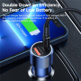Toocki TQ-CC03 autós töltő USB-C / USB-A portokkal - 63W - sötétkék