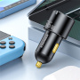 ESSAGER F689 autós töltő 2x USB-C / USB-A porttal - 66W - fekete