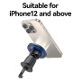USAMS ZJ081 mágneses autós tartó szellőzőrácsra iPhone-hoz - kék-fekete
