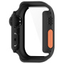 Behajtható tok Watch Ultra stílusban, edzett üveggel Apple Watch 42mm (Series 10 / 11) - fekete készülékhez