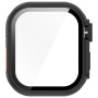 Behajtható tok Watch Ultra stílusban, edzett üveggel Apple Watch 42mm (Series 10 / 11) - fekete készülékhez