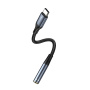 Yesido YAU38 audio átalakító - 3,5 mm-es jack USB-C-hez - fekete