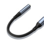 Yesido YAU38 audio átalakító - 3,5 mm-es jack USB-C-hez - fekete