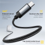 ESSAGER ES-YP22 audio kábel - 3,5 mm-es jack USB-C-hez - 1 m - fekete