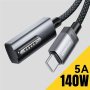 ESSAGER ES-X69 fonott töltőkábel - USB-C - MagSafe 3 MacBookhoz - 1 m - sötétszürke