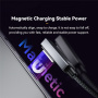ESSAGER ES-X69 fonott töltőkábel - USB-C - MagSafe 3 MacBookhoz - 1 m - sötétszürke