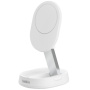 BELKIN BOOST CHARGE PRO átalakítható Qi2 15W mágneses töltőállvány iPhone / AirPods készülékekhez - fehér