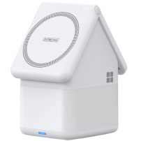 DUZZONA W20 3 az 1-ben mágneses vezeték nélküli állvány háttérvilágítással iPhone / Apple Watch / AirPods készülékekhez - 15W - fehér