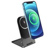 Swissten ultravékony összecsukható mágneses vezeték nélküli állvány iPhone-hoz - 15W - fekete