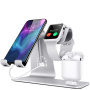 Bestand 3in1 dokkoló állvány iPhone / Apple Watch / AirPods készülékekhez - ezüst