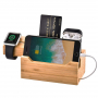 Multifunkciós töltő és dokkoló állmomás iPhone / Apple Watch / AirPods - bambusz