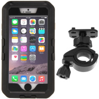 Vízálló borító rotációs tartóval biciklire - iPhone 6 Plus / 6S Plus - fekete