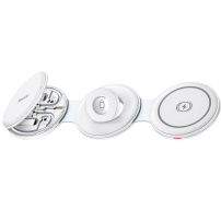 Yesido DS29 4 az 1-ben összecsukható vezeték nélküli töltő utazókészlettel és állvánnyal iPhone / Apple Watch / AirPods készülékekhez - 15W - fehér
