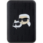 Karl Lagerfeld Dombornyomott K&CH Heads power bank MagSafe USB-C porttal - 5000 mAh - fekete