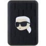 Karl Lagerfeld Dombornyomott Karl Head power bank MagSafe USB-C porttal - 5000 mAh - fekete