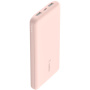 BELKIN BOOST CHARGE power bank / külső akkumulátor - 2x USB / USB-C - 10 000 mAh - rózsaszín