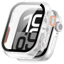 Watch Ultra stílusú edzett üvegű Behajtható tok Apple Watch 42mm-hez (Series 10 / 11) - tejfehér