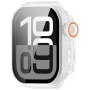 Watch Ultra stílusú edzett üvegű Behajtható tok Apple Watch 42mm-hez (Series 10 / 11) - tejfehér