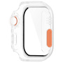 Watch Ultra stílusú edzett üvegű Behajtható tok Apple Watch 42mm-hez (Series 10 / 11) - tejfehér