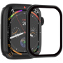 Rurihai edzett üveg műanyag kerettel Apple Watch 44mm-hez - fekete