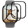 Edzett üveg fekete kerettel Apple Watch 46mm-hez - 2 db