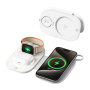 T5 3 az 1-ben vezeték nélküli MagSafe töltő iPhone / Apple Watch / AirPods készülékekhez - 15W - fehér
