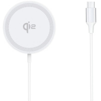 DUZZONA W18 Qi2 vezeték nélküli MagSafe töltő iPhone-hoz - 15W - fehér