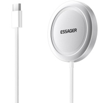 ESSAGER ES-WC11 Qi2 vezeték nélküli MagSafe töltő iPhone / AirPods készülékekhez - 15W - fehér