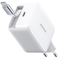 JOYROOM JR-TCL06 adapter szett USB-C porttal és kihúzható USB-C kábellel - 67W - fehér