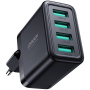 JOYROOM JR-TCN03 töltő adapter 4x USB-A porttal - 24W - fekete