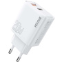 WEKOME WP-U60 gyorstöltő adapter USB-C / USB-A portokkal - 20W - fehér
