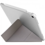UNIQ Yorker Kanvas Plus borító állvánnyal origami - iPad Air 4 (2020) / Air 5 (2022) / Pro 11" (2018) - szürke